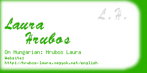 laura hrubos business card